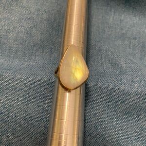 NWOT Rainbow MoonstoneTeardrop Ring